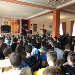 Szefowie Służb Mundurowych z wizytą w Michalickim Zespole Szkół