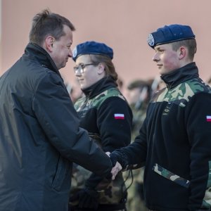 Minister Obrony Narodowej odebrał ślubowanie w Miejscu Piastowym