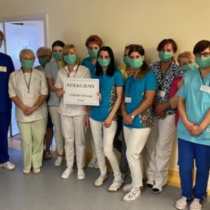 Dla Szpitala w Krośnie, Urzędu Gminy, Poczty Polskiej, sklepów i mieszkańców w Miejscu Piastowym -  maseczki z MZSP