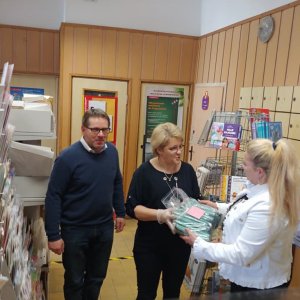 Dla Szpitala w Krośnie, Urzędu Gminy, Poczty Polskiej, sklepów i mieszkańców w Miejscu Piastowym -  maseczki z MZSP