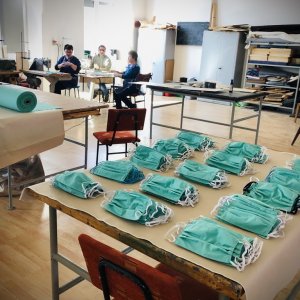 Dla Szpitala w Krośnie, Urzędu Gminy, Poczty Polskiej, sklepów i mieszkańców w Miejscu Piastowym -  maseczki z MZSP