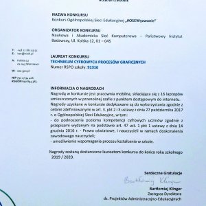 Nasza Szkoła wśród laureatów konkursu „#OSE Wyzwanie”. Pracownia mobilna dla MZSP.