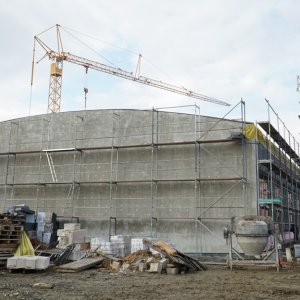 Hala sportowa w naszej szkole rośnie w szybkim tempie …