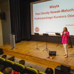 Po raz drugi ciekawa wizyta Podkarpackiego Kuratora Oświaty Pani Doroty Nowak-Maluchnik